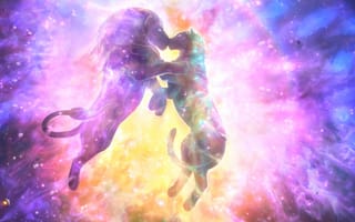 Картинка Лев, пурпур, туманность, Фиолетовый, астрономический объект