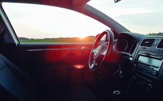 Картинка Фольксваген, авто, Фольксваген гольф, руль, красный цвет