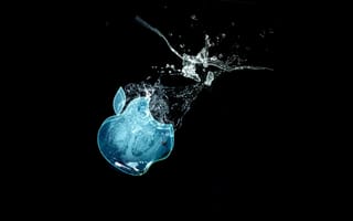 Картинка apple, вода, дизайн, земля, графика