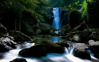 Картинка водопад, гидроресурсы, водоем, природный ландшафт, природа