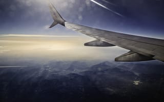Картинка самолет, полет, путешествие, воздушное путешествие, авиакомпания