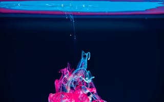 Картинка синий, розовый, вода, жидкий, жидкость