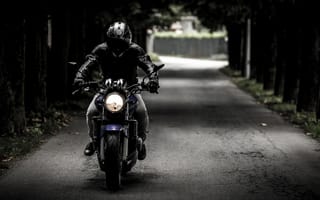 Картинка мотоцикл, велосипед, черный, мотоспорт, автомобильное освещение