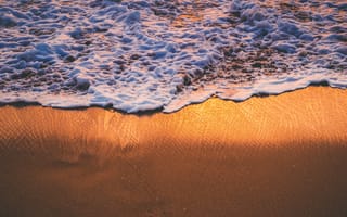 Картинка пляж, море, берег, песок, волна
