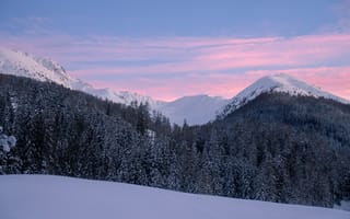 Картинка снег, зима, горный рельеф, гора, природа