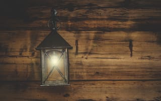 Картинка фонарь, освещение, свет, древесина, Лампа накаливания