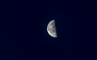 Обои луна, синий, лунный свет, атмосфера, астрономический объект