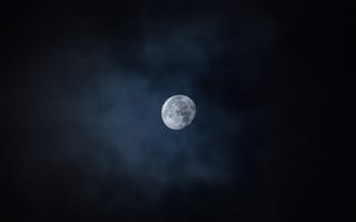 Картинка луна, ночное небо, астрономический объект, свет, небесное явление