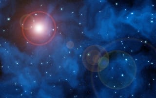 Картинка Галактика, звезда, синий, космическое пространство, астрономический объект