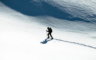 Картинка лыжи, снег, отдых, горнолыжный спорт, лыжа