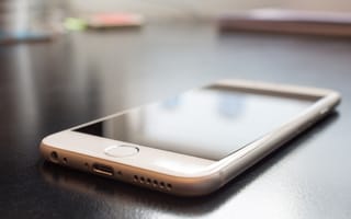 Картинка смартфон, apple, гаджет, белые, коммуникационное устройство