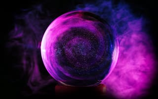 Картинка хрустальный шар, пурпур, Фиолетовый, свет, сфера
