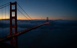 Обои мост Golden Gate, подвесной мост, мост, вода, вантовый мост