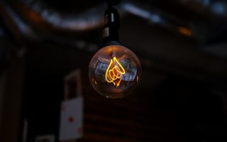 Картинка Лампа накаливания, освещение, свет, электрическое освещение, ночь
