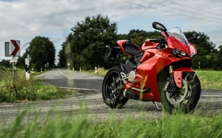 Картинка дукати 1299, ducati, мотоцикл, дукати 1199, красный цвет