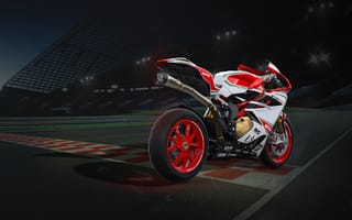 Картинка mv agusta, мотоцикл, спортивный мотоцикл, красный цвет, авто