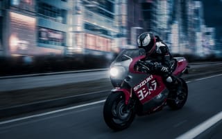 Картинка suzuki, Судзуки системы GSX-r1100 компания-производитель, мотоцикл, красный цвет, мотоспорт