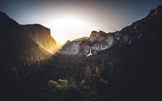 Картинка Точка Ледника, йосемити, национальный парк, горный рельеф, природа