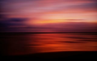 Картинка горизонт, закат, послесвечение, восход солнца, море
