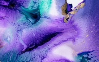 Картинка цифровое искусство, арт, абстрактное искусство, синий, пурпур