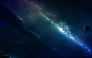 Картинка туманность, космическое пространство, атмосфера, астрономический объект, Галактика