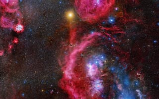 Обои туманность, Орион, звезда, Туманность Ориона, Астрономия