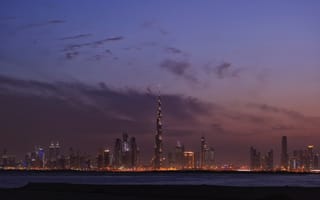 Картинка Дубай, городской пейзаж, город, синий, вода