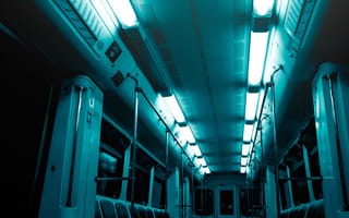 Картинка скоростной транспорт, московское метро, синий, зеленый, бирюза