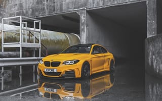 Картинка BMW 2 Series, bmw, БМВ м2, желтый, тюнинг автомобилей