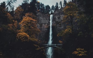 Картинка Малтнома-Фолс, водопад, вода, природа, природный ландшафт