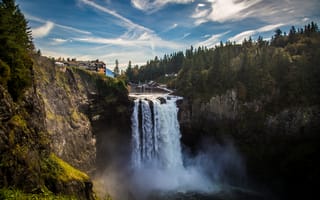 Картинка Сноквалми-Фолс, водопад, водоем, природа, природный ландшафт