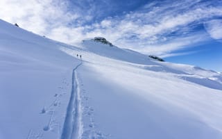Картинка склон, альпинизм, ледяная форма, Альпы, нунатак