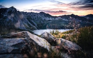 Картинка природный ландшафт, горный рельеф, перечислимый тип, Альпы, облако