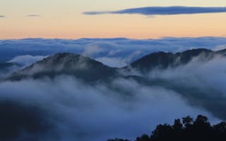 Картинка кучевое облако, национальный парк, МГМ-157 EFOGM, пейзажи гор, горный рельеф