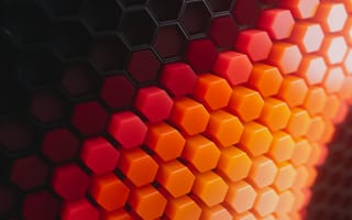 Картинка Апельсин, узор, красочность, ячейка, кармин