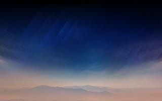 Картинка Samsung, атмосфера, горизонт, сумрак, космос