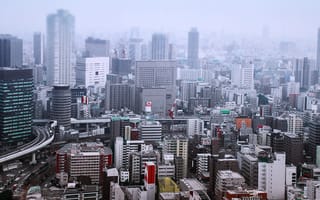 Обои Осака, здание, небоскреб, дневное время, свойство