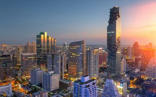 Обои Бангкок, город, Нонтхабури, небоскреб, здание