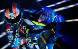 Обои Сезон MotoGP 2019, Команда Suzuki Ecstar, Судзуки системы GSX-РР, шина, колесо