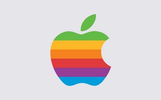 Картинка apple, яблоко, лого, прозрачность, красочность