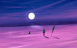 Картинка пурпур, склон, природный ландшафт, астрономический объект, пурпурный цвет