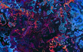 Картинка коралловый риф, земля, красочность, арт, пурпурный цвет