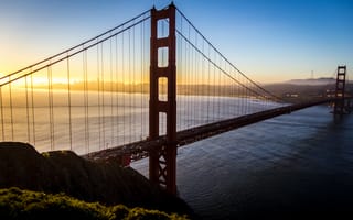 Картинка мост Golden Gate, Батареи Спенсер, СанФранциско, мост