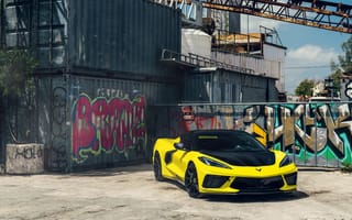 Картинка Chevrolet Corvette 2021 года, Шевроле, легковые автомобили, спорткар, corvette stingray