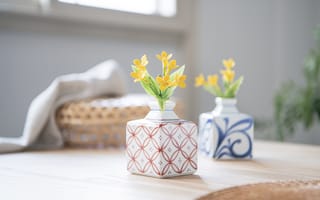 Картинка ваза, таблица, керамический материал, печь мусуби, цветок