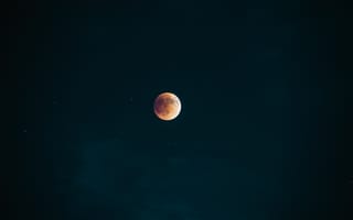 Картинка атмосфера, лунное затмение, земля, луна, НьюЙорк