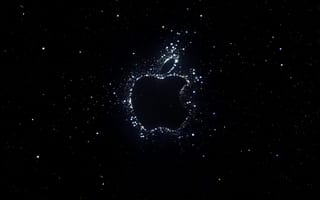 Картинка iPhone 14, iPhone 14 Pro, яблоко, Галактика, туманность