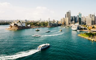 Картинка Сидней Австралия, Сиднейский центральный деловой район, Пляж Бонди, австралийский музей, вода