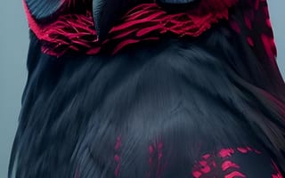 Картинка черная красная сова, Филин, большая рогатая сова, Красный сова, сова