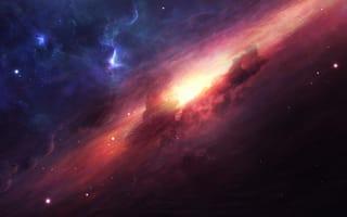 Картинка космическое пространство, атмосфера, туманность, космос, астрономический объект